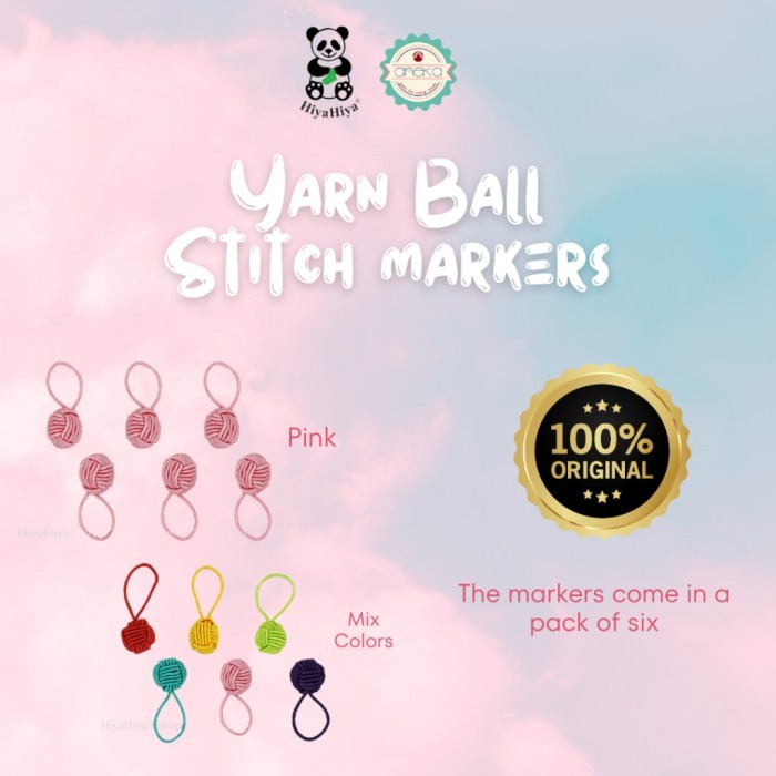 

Hiyahiya - Alat Penanda Rajut / Yarn Ball Stitch Markers New