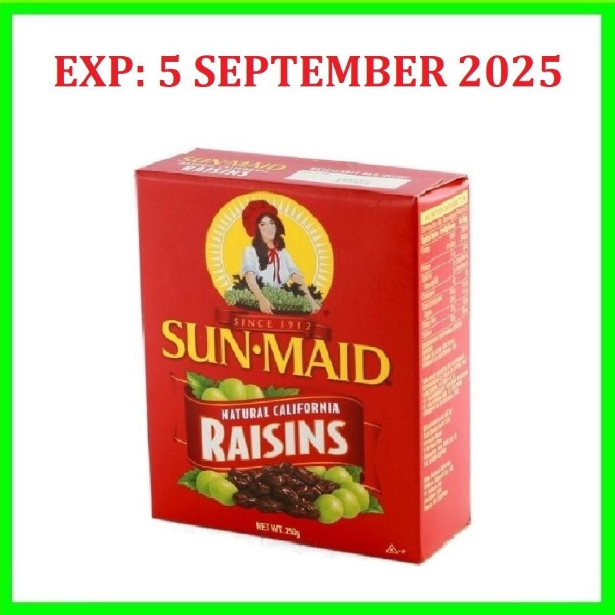 

Sunmaid Raisin California / Raisins Kismis California 250gr sun maid Raisin 250