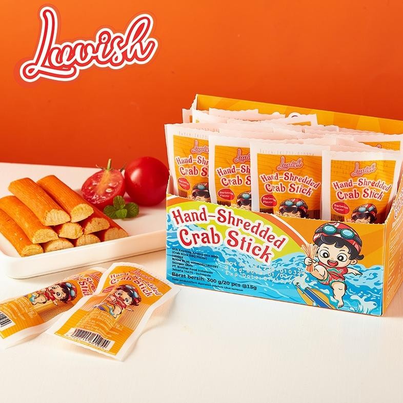 

LUVISH | CRAB STICK BARBECUE FLAVOR | CRAB STICK SPICY FLAVOR | CRAB STICK ANEKA RASA