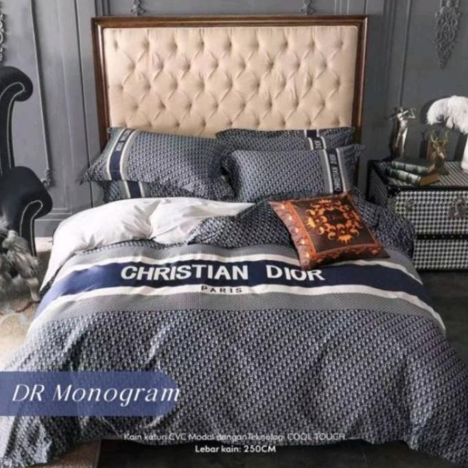Bedcover Sprei Katun Star Christion Dior Monogram 90X200 Sd 200X200Cm Janeanne34