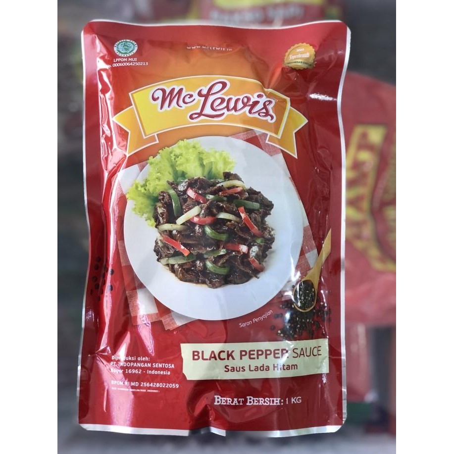 

Mc Lewis Black Pepper Sauce / Saus Lada Hitam 1kg