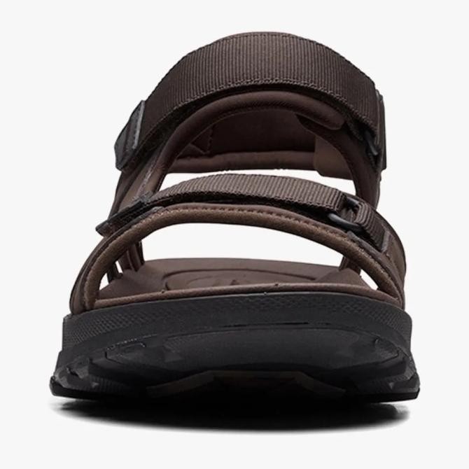 Clarks Atl Trek Sun Original Sepatu Sandal Pria Leather - Brown Combi Antstoree8