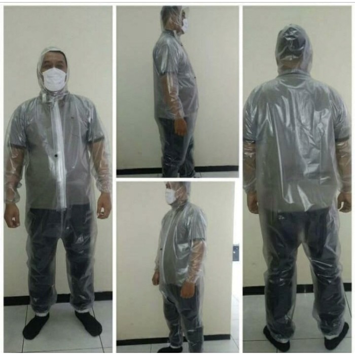 BAJU HAZMAT APD TRANSPARAN JUMPSUIT TERMURAH DAN READY STOCK