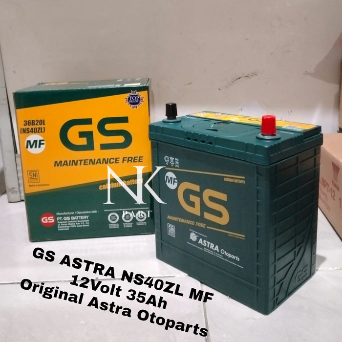 Aki Mobil Mitsubishi Xpander New, Cross Accu GS Astra NS40ZL MF 35Ah