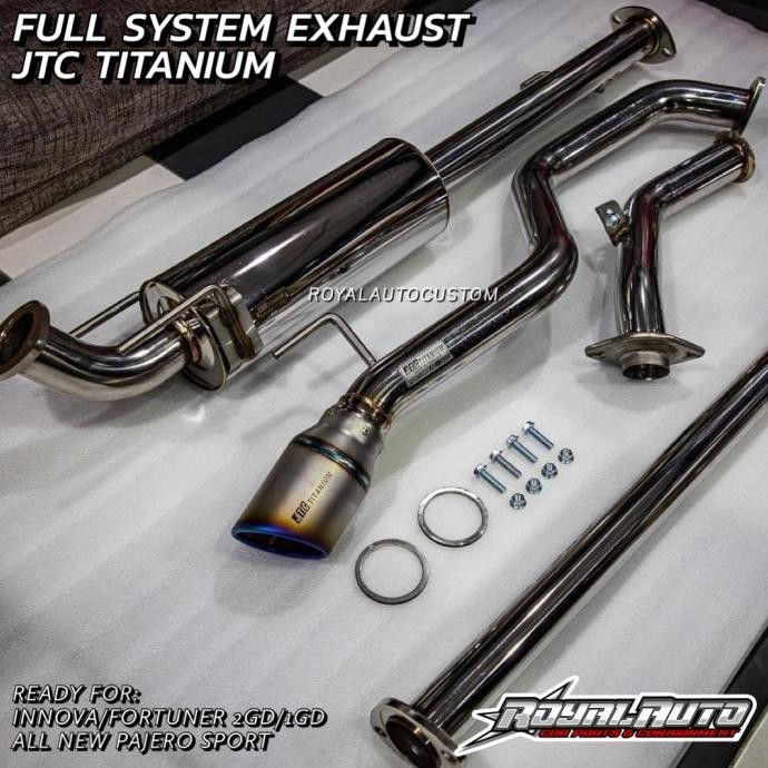 JTC TITANIUM EXHAUST INNOVA FORTUNER PAJERO