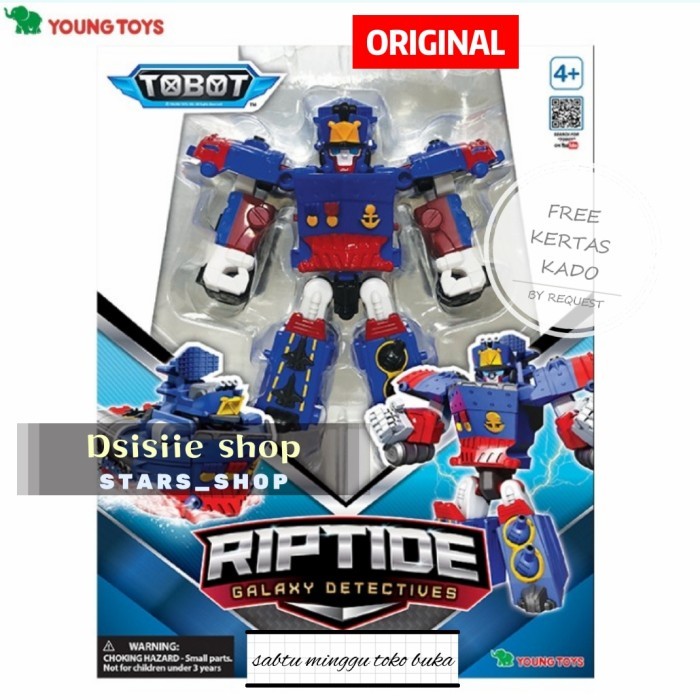Tobot Galaxy Detective Riptide Original / mainan Tobot Collection Ori