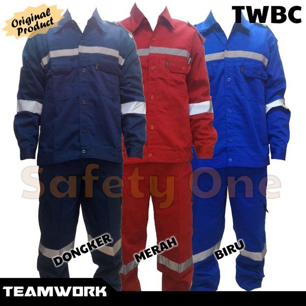 TeamWork TWBC Setelan - WearPack Baju Celana Kerja Safety