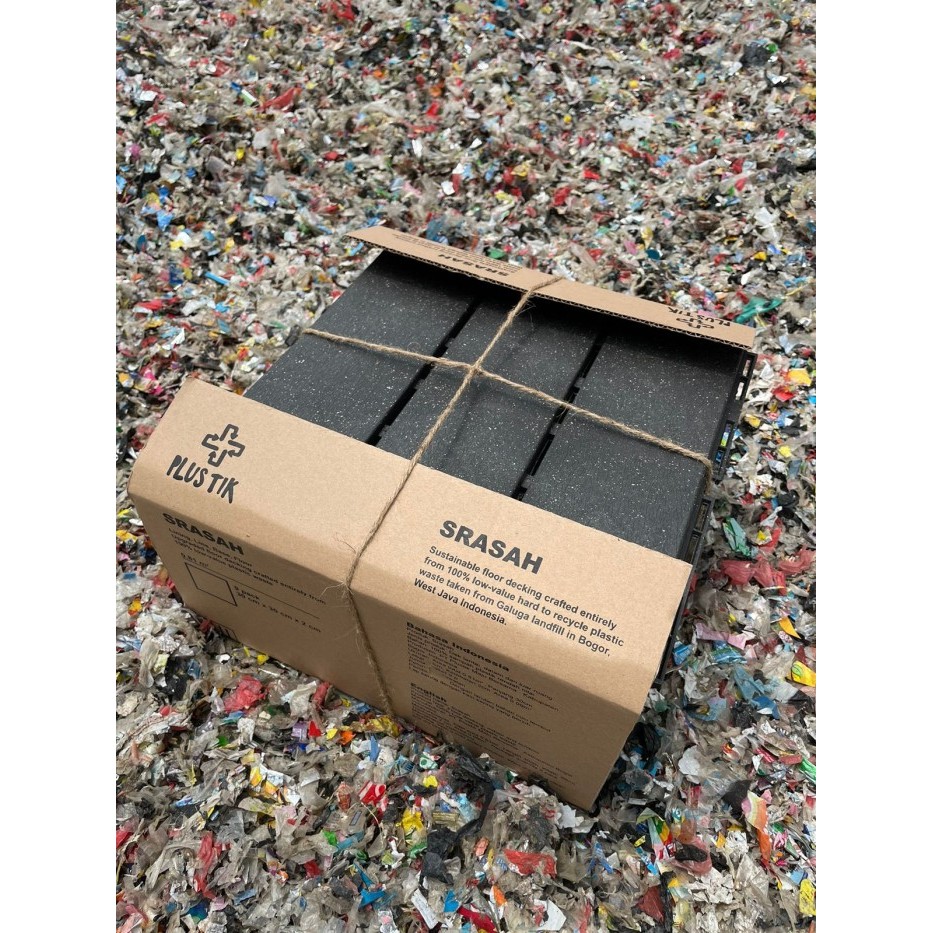 Lantai Dek Srasah Floor Decking Outdoor Indoor Dark Grey