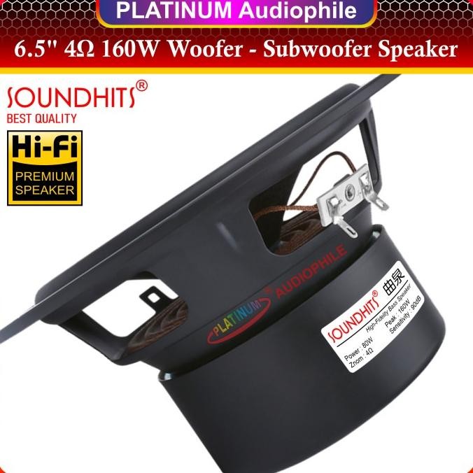 Speaker 6.5 Inch Subwoofer Woofer Bass 4 ohm 160 Watt 6.5 Hifi Premium Terlaris