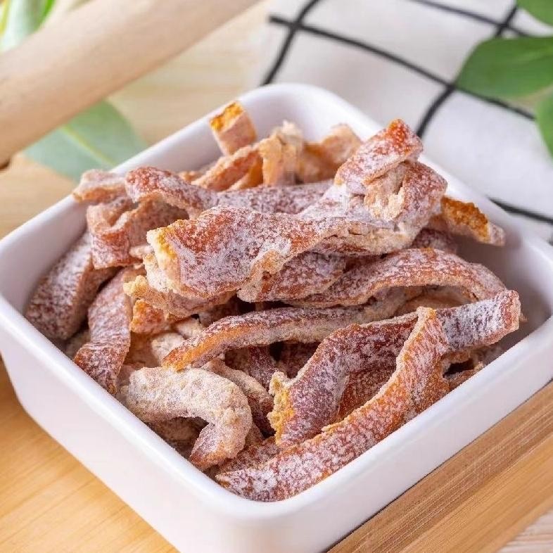 

Manisan Kulit Jeruk Rasa Bai Guo Preserves Bebas gula Rendah lemak Alami Botol