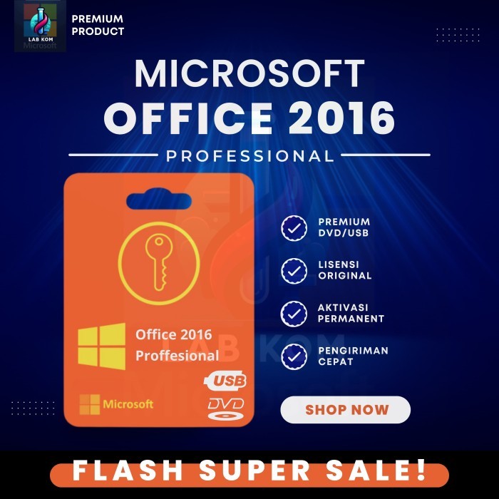 MS OFFICE 2016 PRO PLUS KEY DVD/ KEY USB