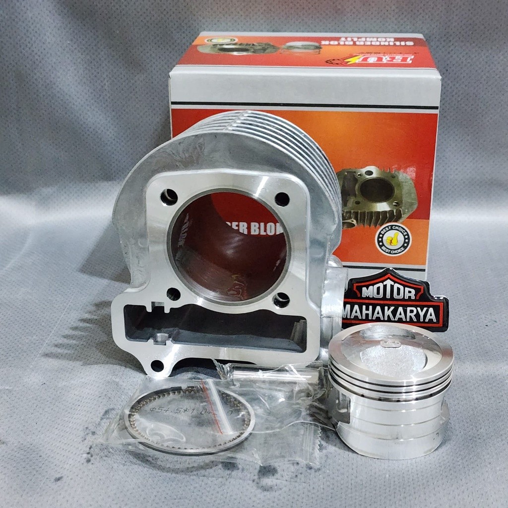 BLOK SEHER BEAT POP K44 54.5MM 53MM RACING CYLINDER BLOK BORE UP XB PIN 14 LINER LUAR 57.5MM BEAT