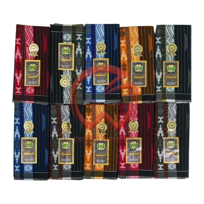 Terbaru | Grosir 10 Pcs Sarung Samarinda Al-Jamaah Motif 8644