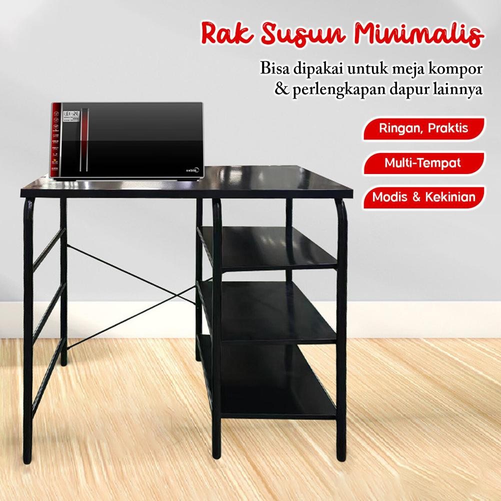 TON>> RAK MEJA TEMPAT KOMPOR GAS NIMALIS/MEJA DAPUR MEMASAK BAHAN BAJA RINGAN PREUM - SK-A - COMFORT