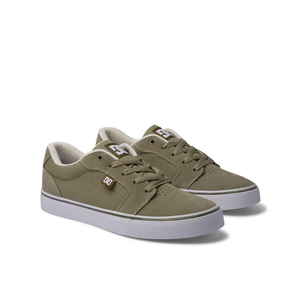 DC Shoes Men Anvil Shoes White/Olive 303190
