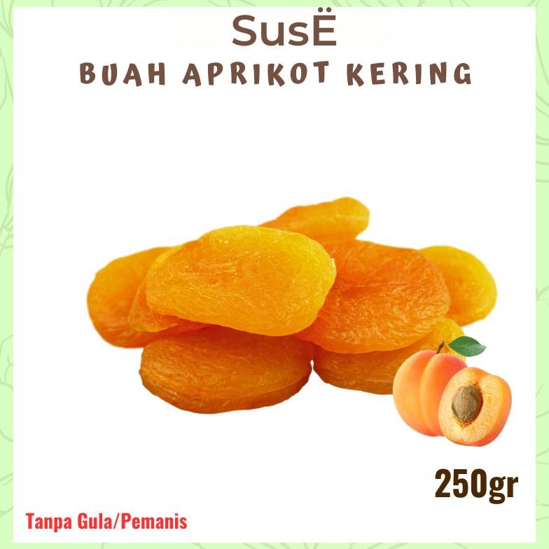 

SUSE Buah Aprikot Kering 250gr SUSE Apricot Tanpa Gula Pum