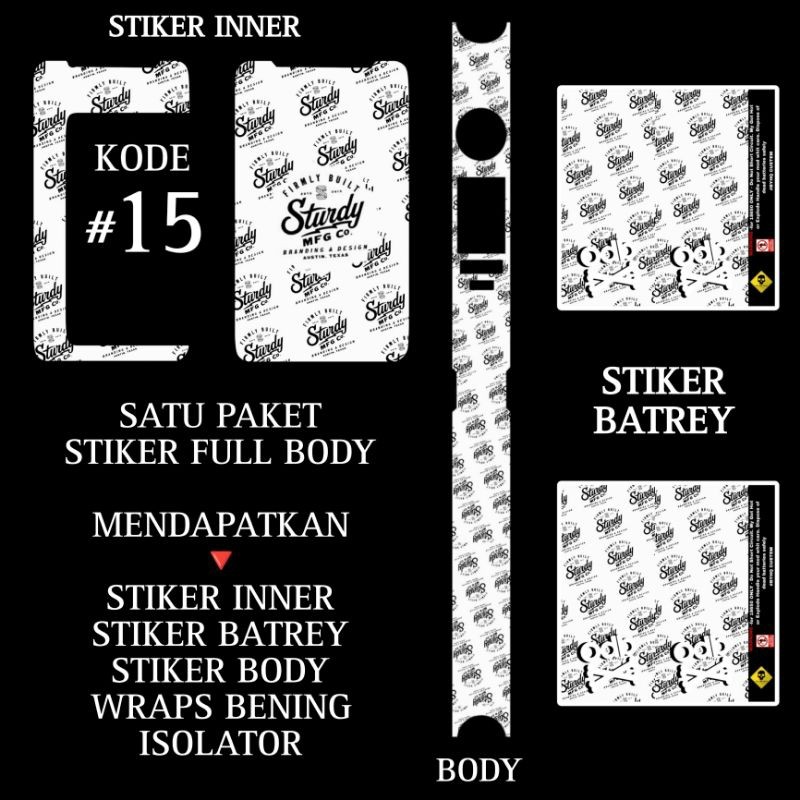 

*PromoTerjangkau* Undangan Stiker Tipe M 2 O Garskin Wrap Premium / X Casing Case COD