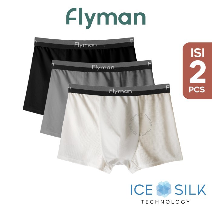 PROMO Flyman Celana Dalam Pria Boxer 2 pcs FM 3385