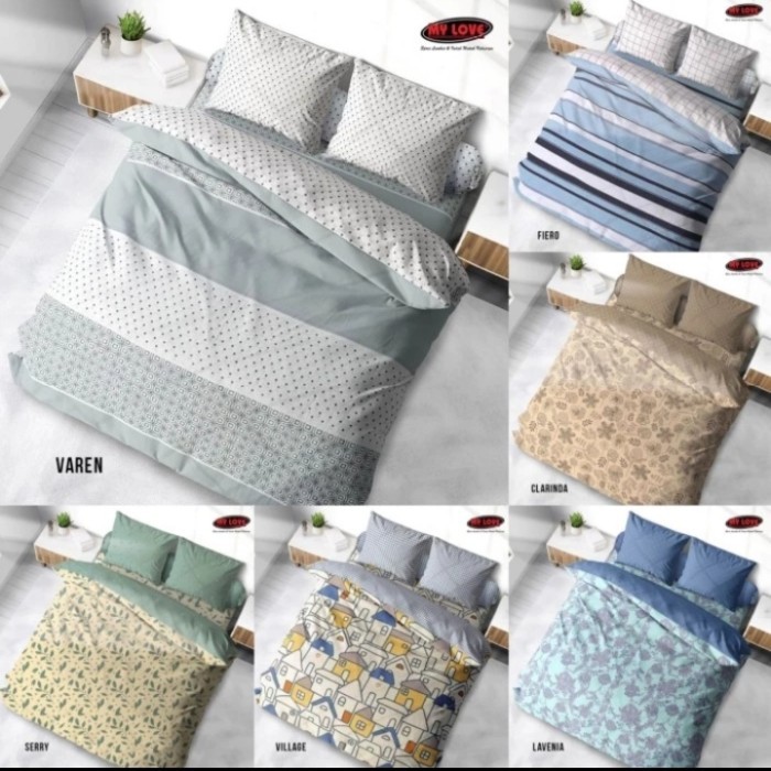 BEDCOVER SET MY LOVE T30 180X200 ANEKA MOTIF