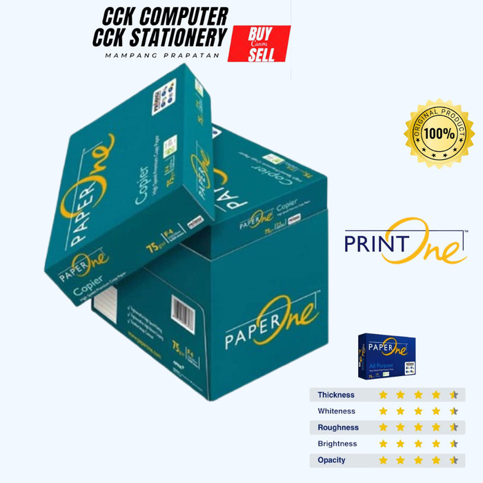 

Kertas Paper One F4 80 Gram /Kertas Print/Kertas Fotokopi