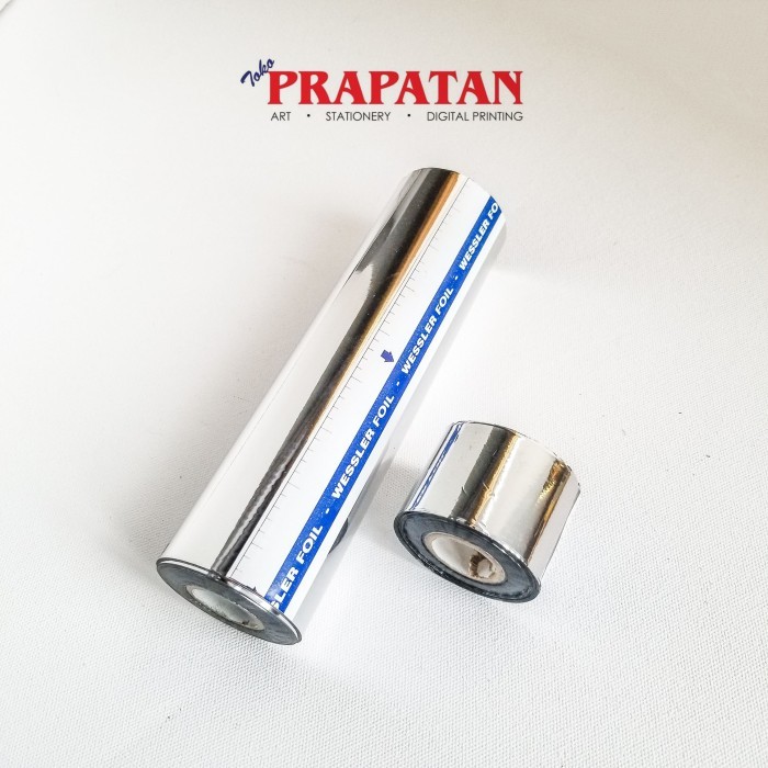 

Foil silver roll (prada silver / silver prada) besar