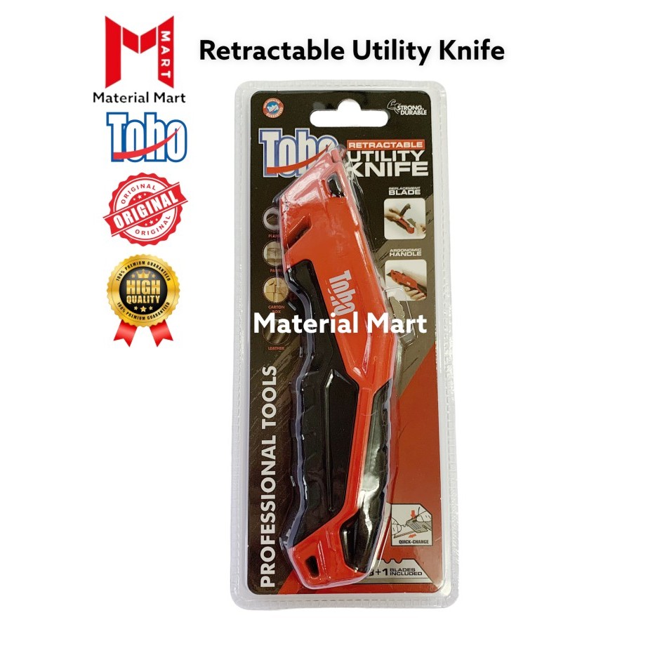 

PROMO! Retractable Utility Knife TOHO Pisau Serbaguna TOHO Cutter Gipsum