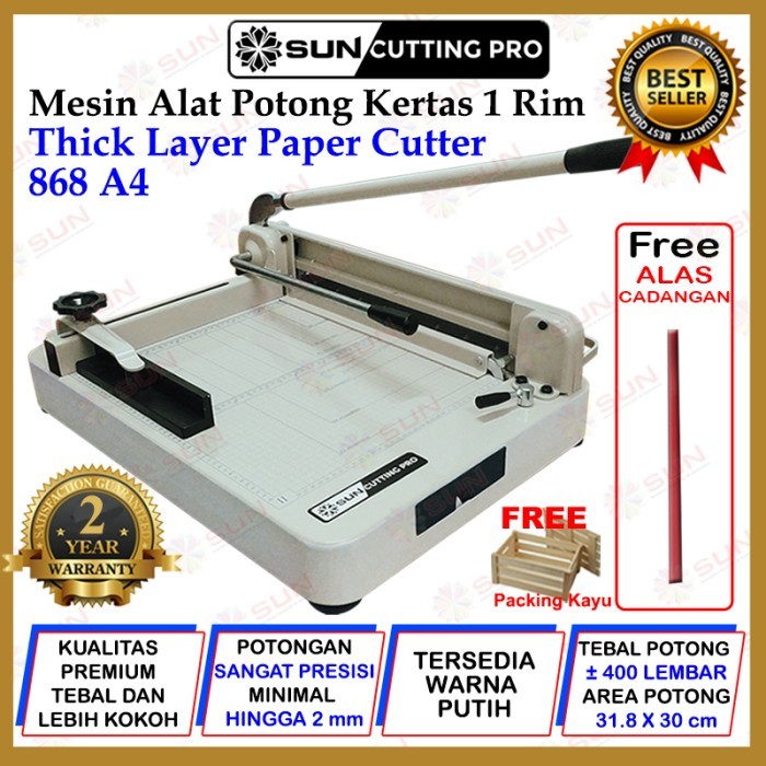 

TERBARU! Mesin Thick Layer Paper Cutter A4 868 - Alat Pemotong Kertas 1 rim