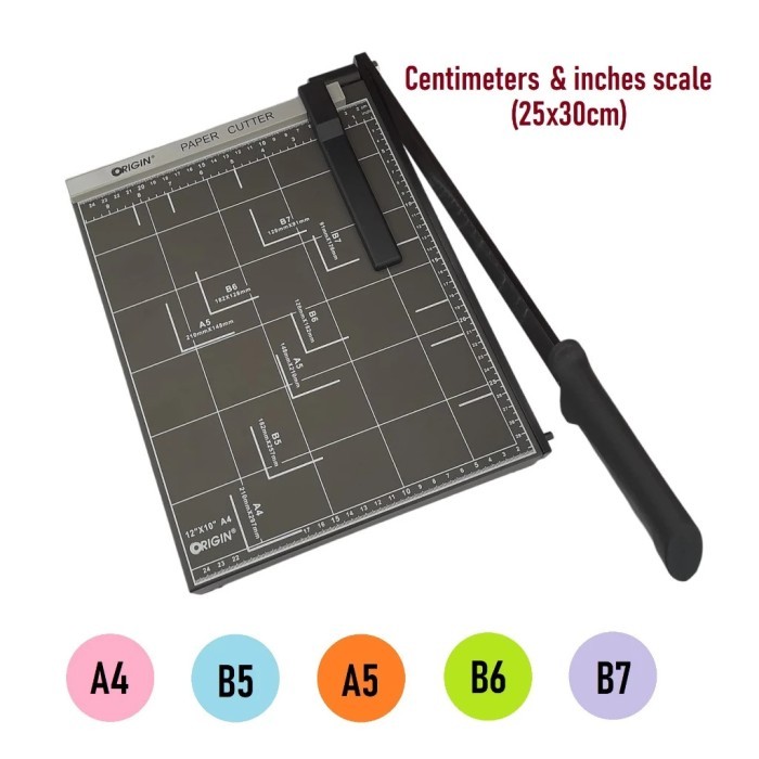 

Origin Paper Cutter A4R Dark Grey - Alat Potong Kertas Ukuran A4