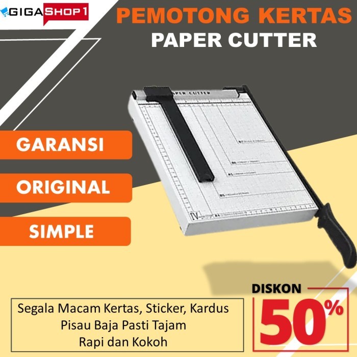 

Alat Mesin Pemotong Potong Kertas A4 HVS Stiker Manual Paper Cut Murah