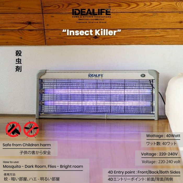 TERLARIS IDEALIFE IL-40W Insect Killer Lamp (Pengendali Hama) 40W