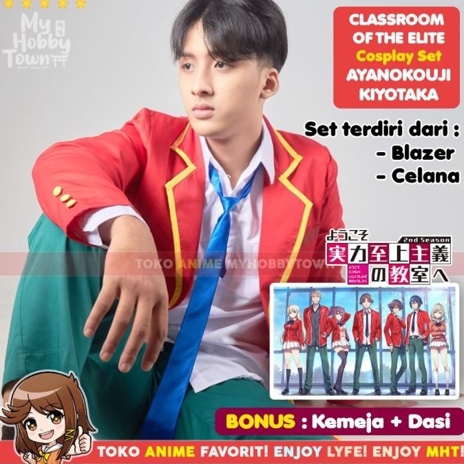 KOSTUM PRIA Kostum Cosplay Anime Classroom Of The Elite Ayanokouji Kiyotaka