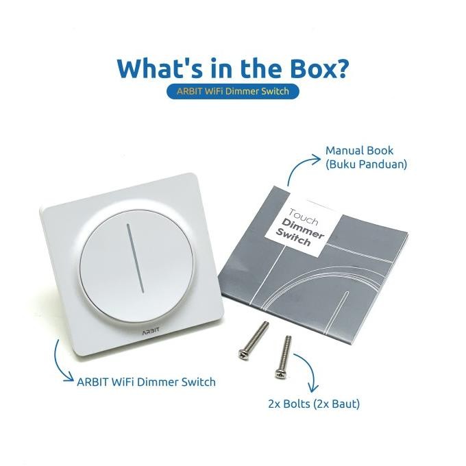 ARBIT Smart WiFi Saklar Redup Dimmer Switch TUYA