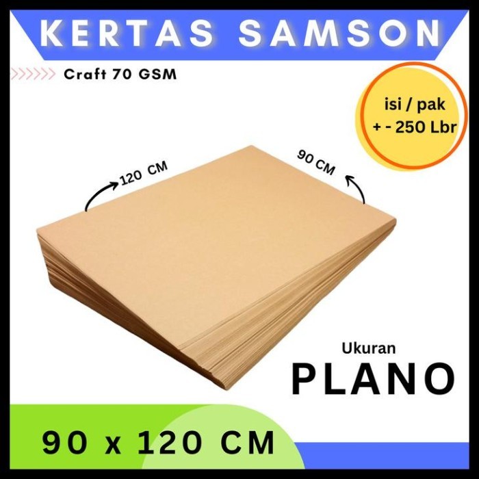 

Kertas Samson 90X120 Isi 250Lbr / Plano / Kertas Craft Bisa Instan!