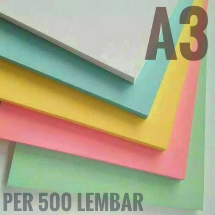 

Kertas BC/Brief Card 150 gr ukuran A3 / 29,7 cm x 42 cm isi 500 lembar