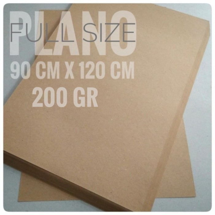 

1 RIM KERTAS KRAFT / SAMSON 200 GR UK PLANO 90 CM X120 CM FREE CUSTOM