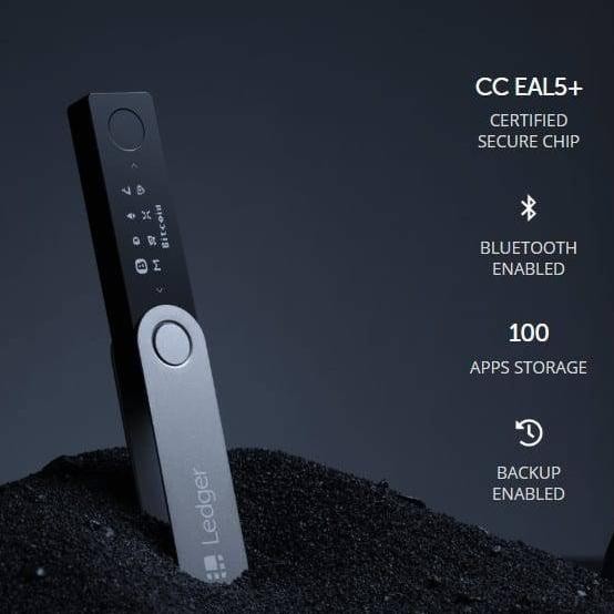 Ledger Nano X Crypto Hardware Wallet Dompet Bitcoin Cryptocurrency