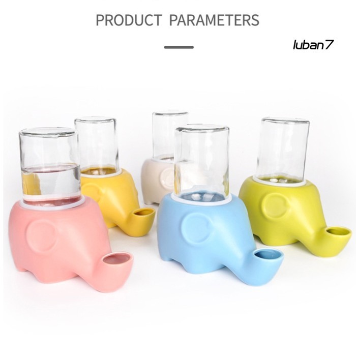 

Elephant Shape Pet Cat Kitten No Spill Water Feeder Dispenser