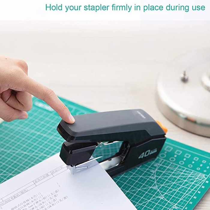 

Effortless Desktop Stapler, 40-50 Sheet Capacity, One Finger Stapling, Easy to Load Ergonomic Heavy