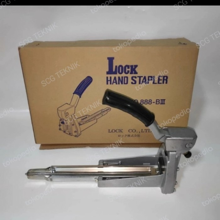 

Lock Hand Stapler 15MM ORI JAPAN alat steples karton kardus