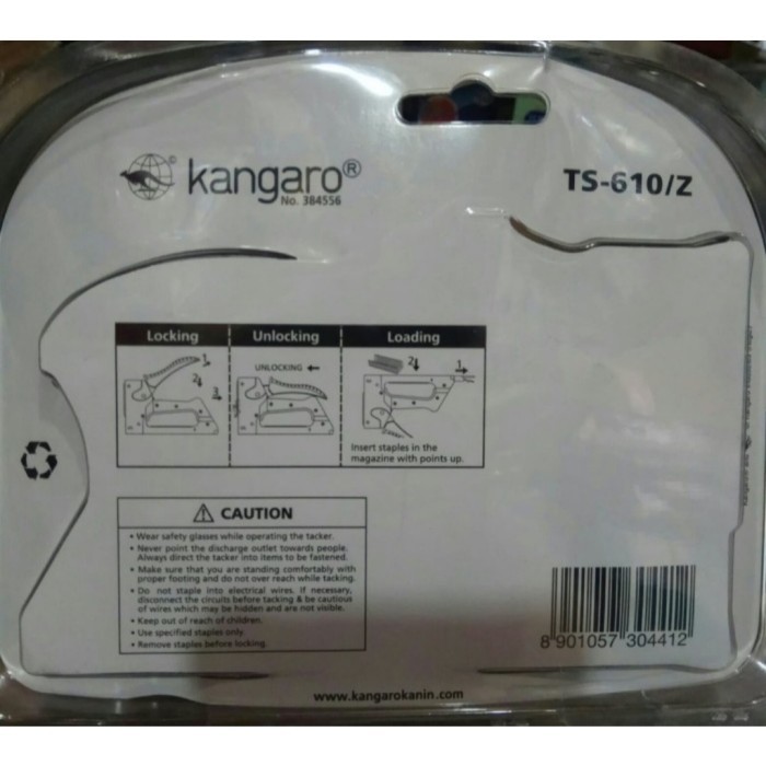 

Alat Tulis Stapler Tembak Besi Kangaro Ts-610Z - Gun Tacker Kangaro
