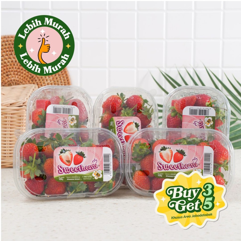 

Bundle 5 x Strawberry Sweetheart Hidroponik Paket 1 pack
