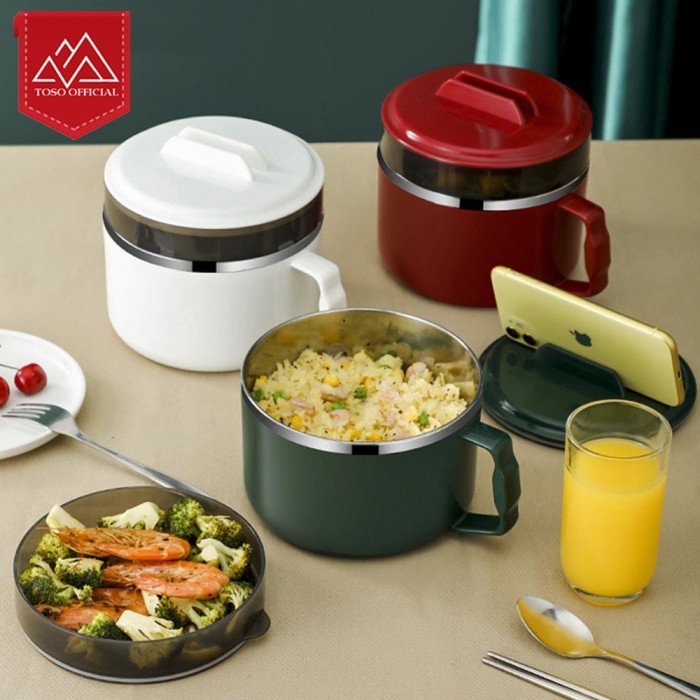 JAPANESE NOODLES BOWL KOTAK MAKAN MANGKOK LUNCH BOX STAINLESS 1500ML