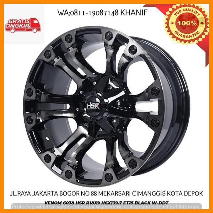 (BELAW) PROMO VELG HSR VENOM RING 18 UNTUK MOBIL FORTUNER PAJERO PAJERO SPORT