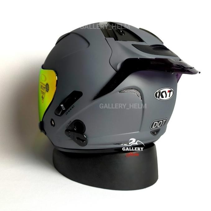 HELM KYT GALAXY GORILA GREY | PAKET GANTENG KYT GALAXY FLAT R Terlaris