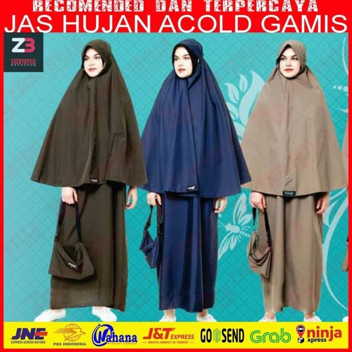 Jas Hujan Gamis Syar'i Acold untuk Muslimah Terlaris