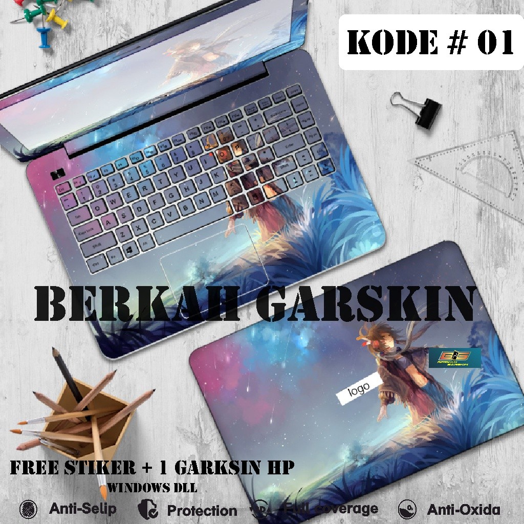 

*PromoTerjangkau* Laptop Kode 0103 Request Dan Stiker Garskin Wrap Stiker Premium / X Casing Case COD