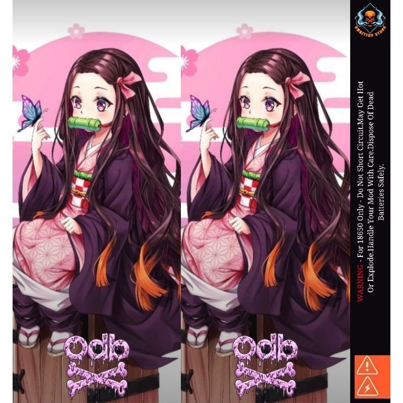 

*PromoTerjangkau* Ambitionstore Stiker Wrap Baterai 18650 Nezuko V1 Series Pelindung Dan Penghias Untuk Segala Merek 32 Garskin Wrap Stiker Premium / X Casing Case COD