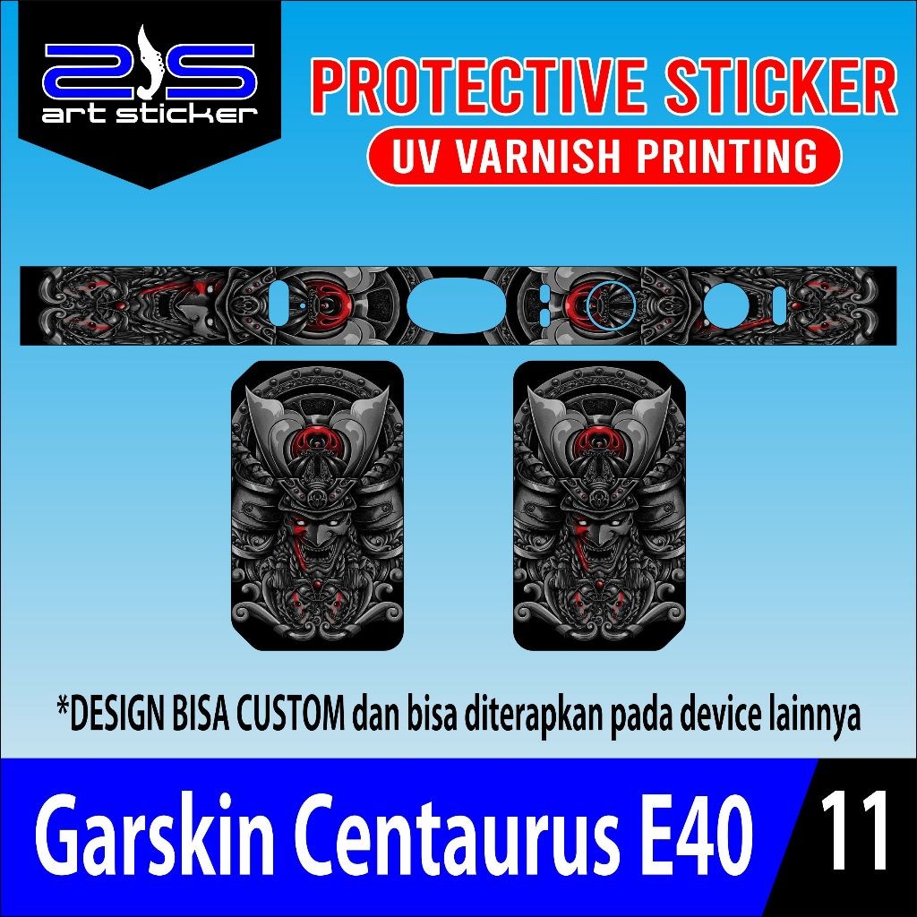 

*PromoTerjangkau* Stiker E40 Pokemon Uv Varnish Printing Shogun Black Garskin Wrap Stiker Premium / X Casing Case COD