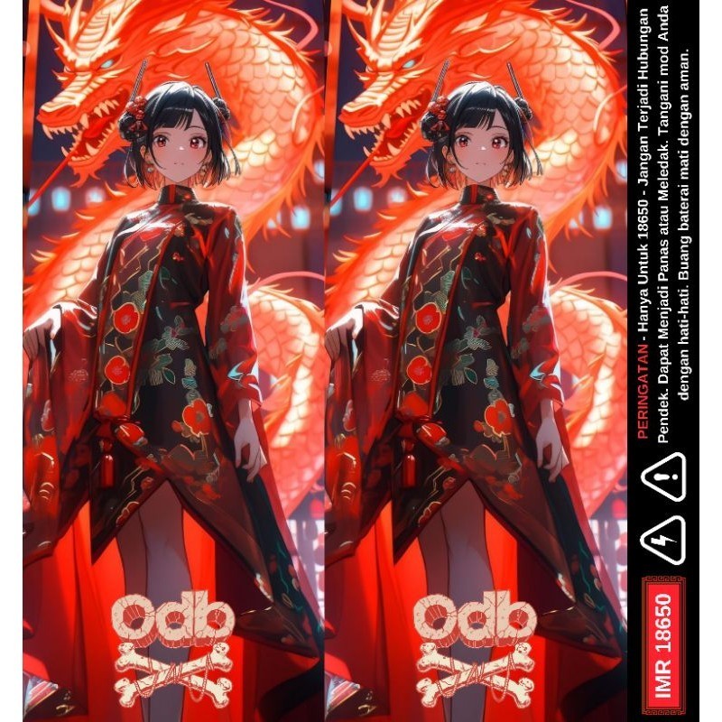 

*PromoTerjangkau* Ambitionstore Stiker Wrap Baterai 18650 Anime 3d Art V3 Series Pelindung Dan Penghias Untuk Segala Merek 28 Garskin Wrap Stiker Premium / X Casing Case COD