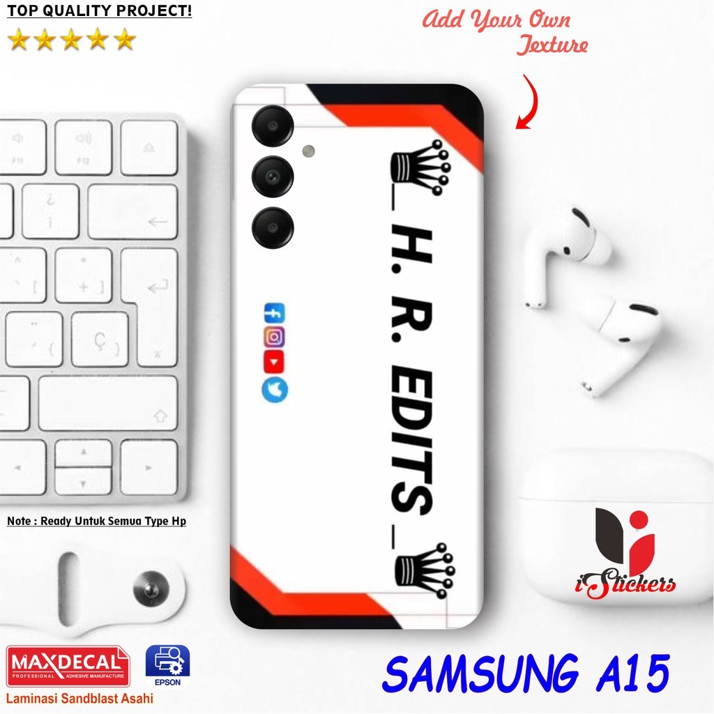 

*PromoTerjangkau* Series Untuk Samsung A15 Pilihan Terbaik Tampilan Stylish Garskin Wrap Stiker Premium / X Casing Case COD
